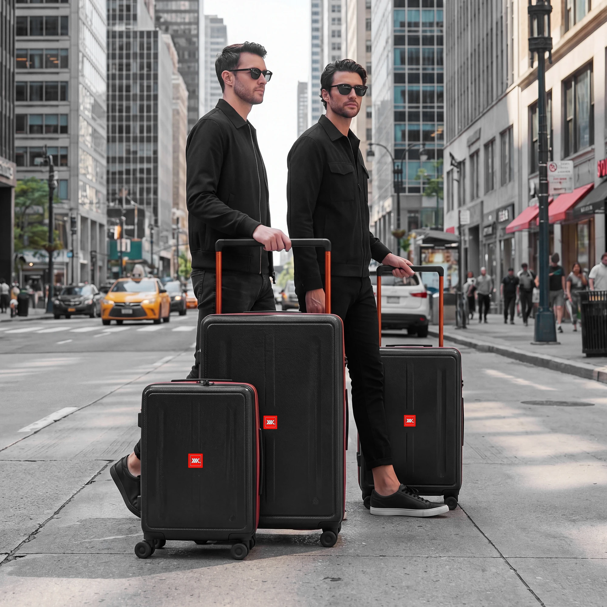 Expandable Hardside Luggage 3 PCS Set Suitcase Upright Spinner Hardshell Suitcase Lightweight Luggage Travel Set for Men Women