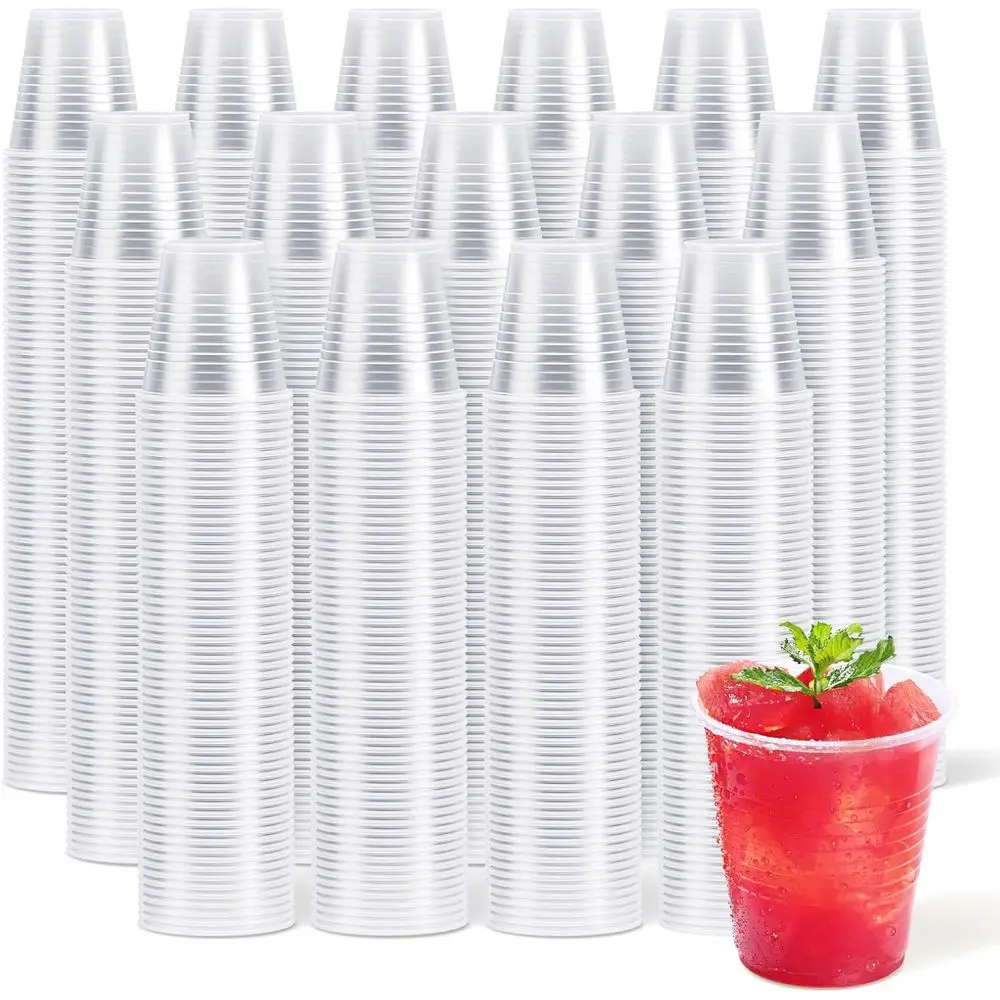

120 Pack of 5 oz Clear Disposable Cups for Iced Coffee, Smoothies, and Cold Beverages