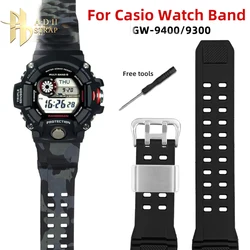 Men's Silicone Watch with Accessories For Casio G-shock Series 3410 GW-9400 GW9300 Resin Rubber Watch Strap Waterproof Bracelet