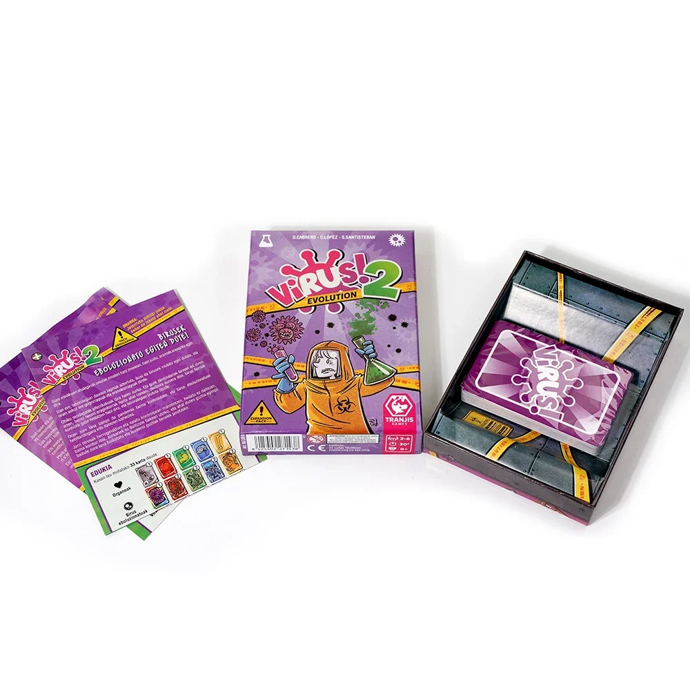 الفيروس! Juego de cartas El Juego mas Contagioso Edicion Espang +8 سنوات فيروس! 2 تطور (تعرض) جوجو دي كارتاس