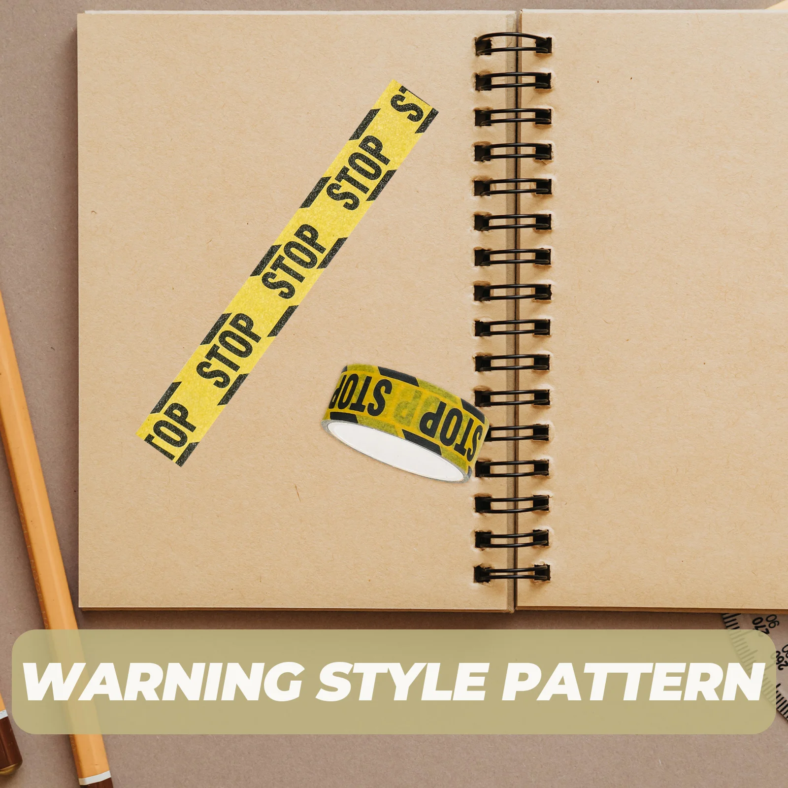 

16 Rolls Warning Washi Tape Decorative Self-Adhesive Paper Tape for Scrapbooking DIY Gift Wrapping Party Supplies