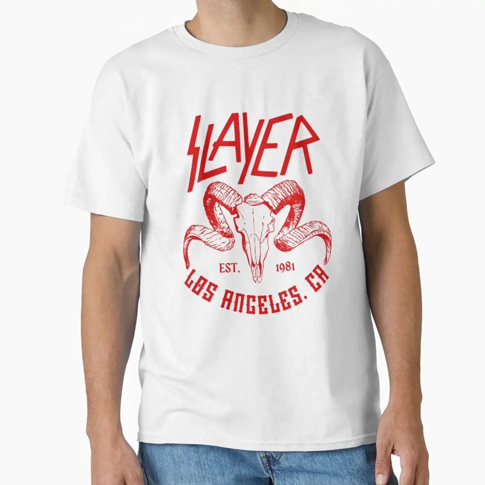 Slayer Design American Thrash Metal Band designed and sold by JadenFaust vintage Washed Soft Casual Stretched Breathable Unisex