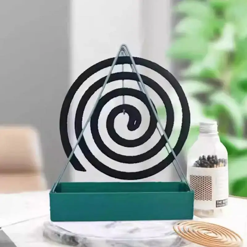 Mosquito Coil Holder Triangle Mosquito Coil Holder Ash Catcher Storage Bracket Sandalwood Coil Holder For Camping Hiking Fishing