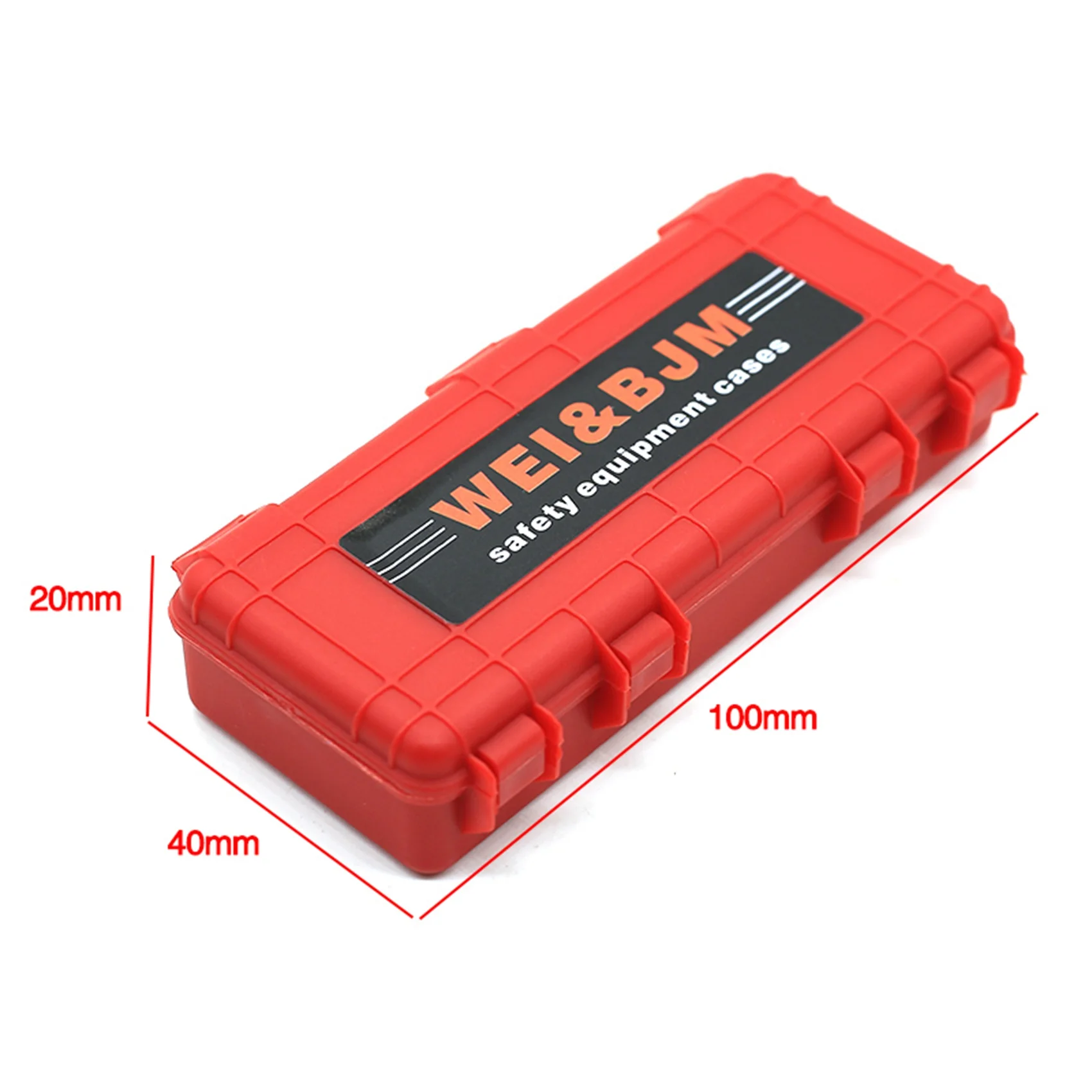 Boîte de rangement en plastique pour voiture Rc, outil de décoration pour Traxxas Trx4 Axial Scx10 90046 D90 1/10 Rc, accessoires sur chenilles rouge, DELAM-6Pcs