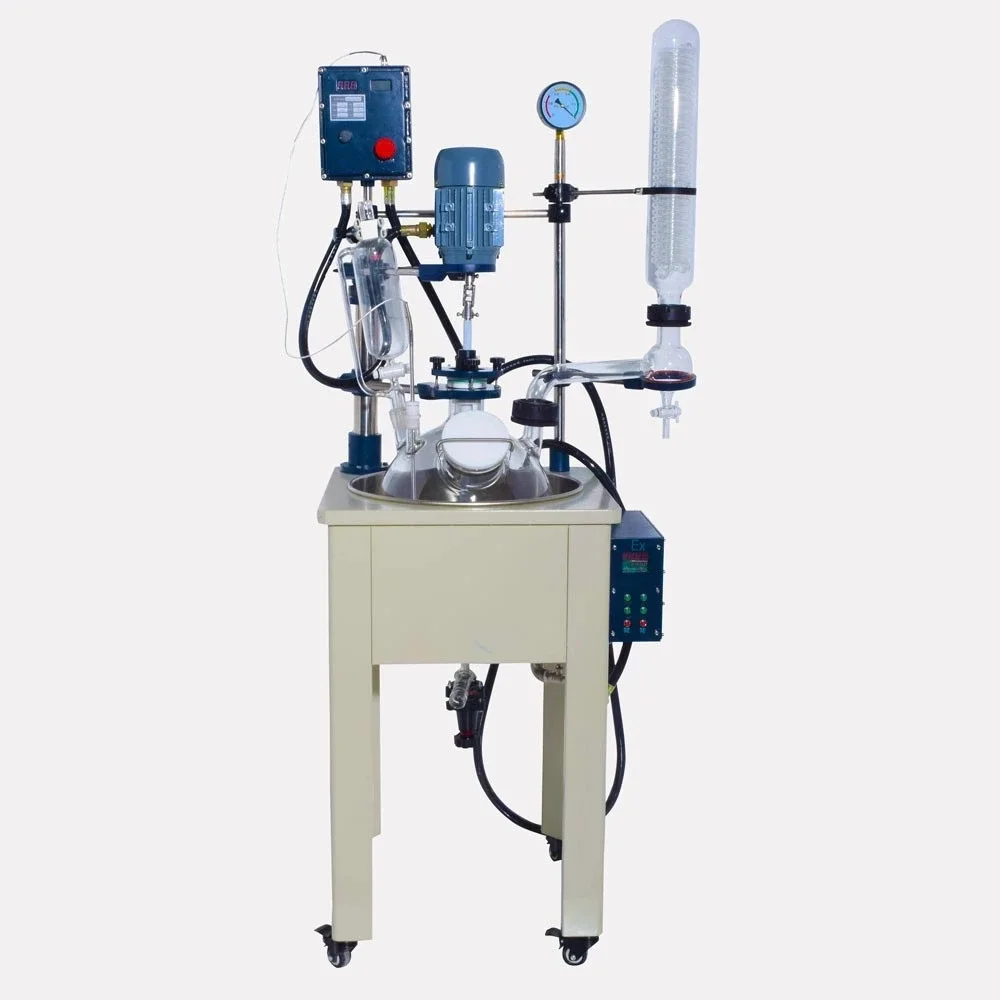 Best Quality China Factory Price Customized Laboratory 50 L Single Layer Glass Reactor