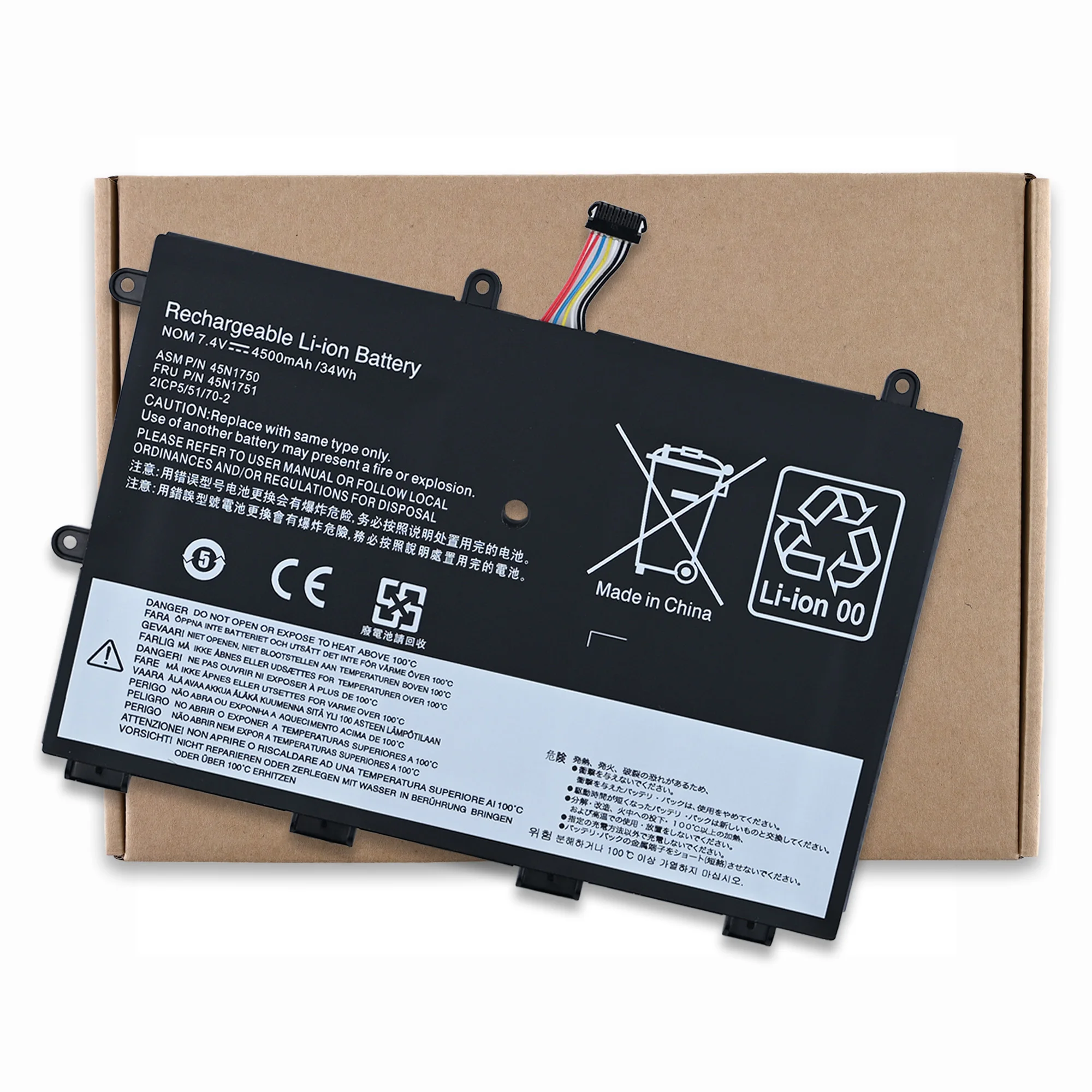 LOLG 45N1750 45N1751 Laptop Battery For Lenovo ThinkPad Yoga 11E Series 45N1748 45N1749 SB10J79001 20D9A008CD 7.4V 34Wh 4600mAh