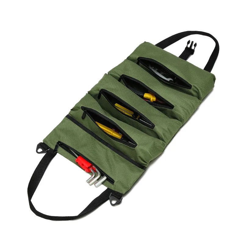 Multi-Purpose Tool Bag Oxford cloth Multi Pocket Hardware Tools Pouch Roll Up Hardware Tools Bags