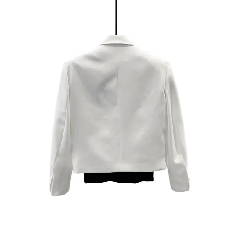 WVGA Spring Autumn New Men Unique Design High-waisted Short Blazer Trendy Personality Metal Buttons Shoulder Pads Jackets W25935
