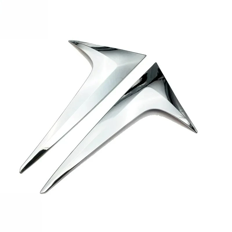 For Mazda CX-5 CX5 KF 2017-2021 2022 2023 2024 Chrome Car Rear Window Spoiler Cover Trim Side Wing Triangle Trims Accessories view 3