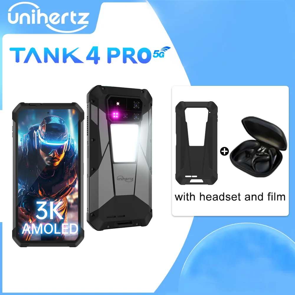 Unihertz TANK4 PRO 18GB 1TB上位版 Unihertz Tank 4 Pro - 5G Rugged Smartphone with AMOLED Display