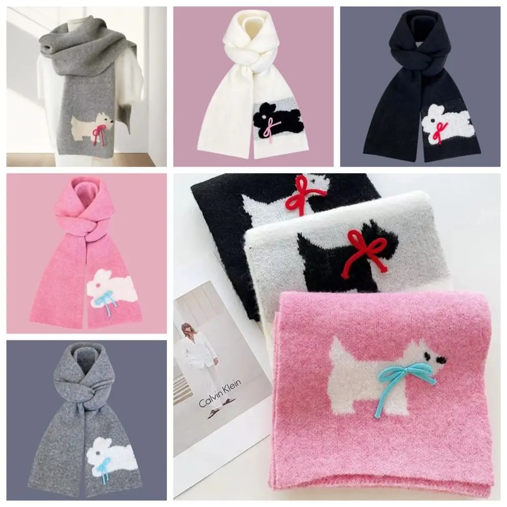 

NEW Polyester Scarf Thick Solid Color Winter Warm Scarf Rabbit Shawl Winter