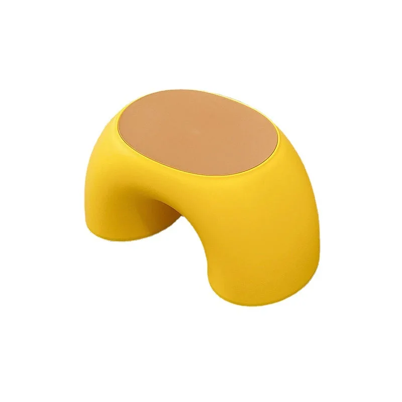 Rainbow Stool Higher Quality Simple Circular Children\'s Household Low Stool Bench Home Round Thickened Cute Footstool Ottomans