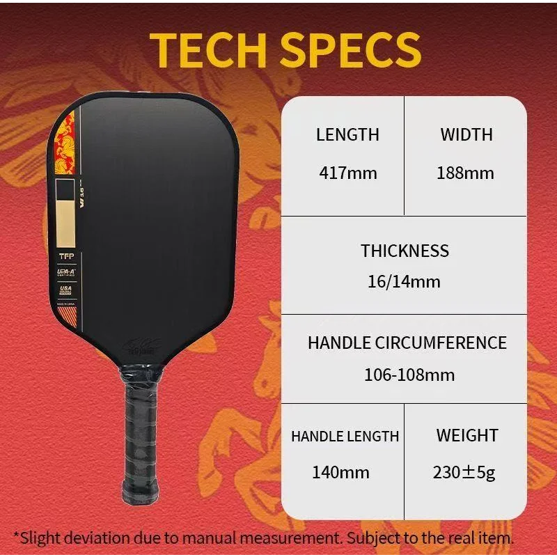 

2026 New Presues Year of The Horse Limited Edition GEN4 Pro IV 16mm T700 Carbon Fiber Pickleball Paddle Racket For Competition