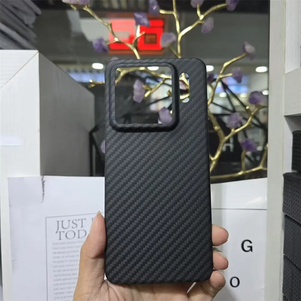 

Genuine Aramid Carbon Fiber Slim Case For Xiaomi 15S Pro Matte Hard Cover