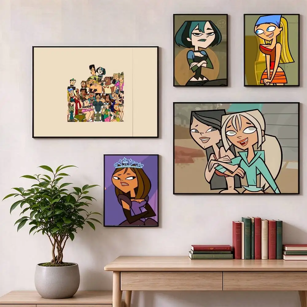 Total Drama Island TDI  Poster High Quality Dorm Living Room Aesthetic Wall Decoration Painting Stickers Gift