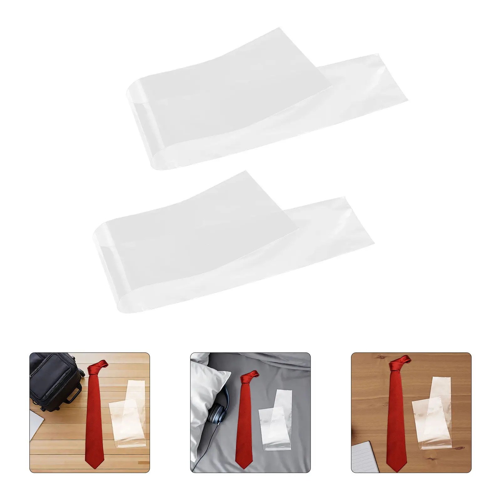 50 ชิ้น ถุงบรรจุภัณฑ์ใส ถุงกันฝุ่น อุปกรณ์เสริมสำหรับผู้ชาย กล่องเก็บของ ฝาครอบใส กระเป๋าใส่ของ กันฝุ่น