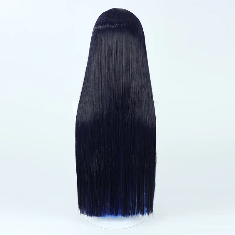Jomae Saori Cosplay Wig 75cm Black Blue Mixed Blue Long Hair Synthetic Women Wig Heat Resistant Hair High Quality Wigs