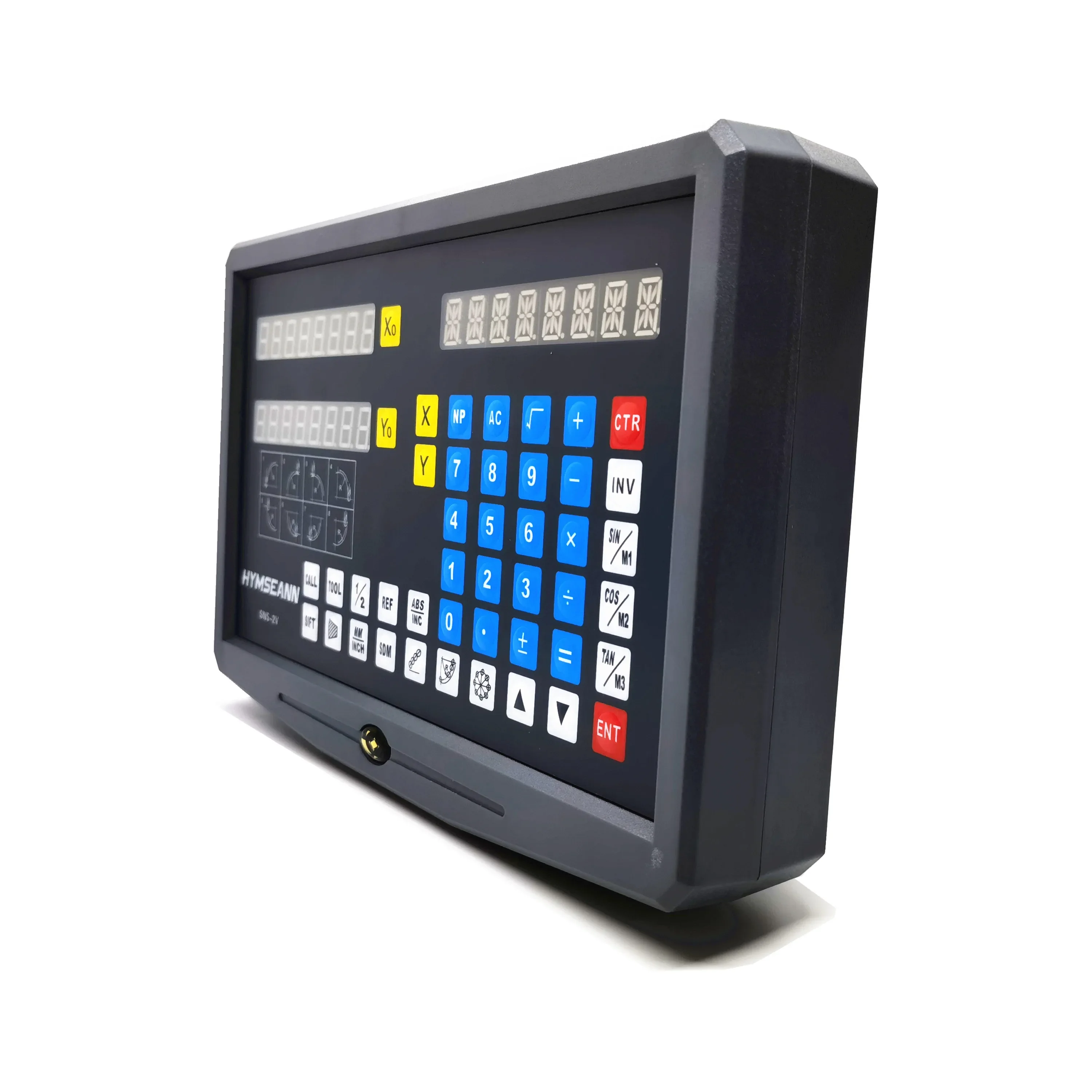 Imagem -03 - Hymseann-display Digital Readout Kit Dro de Eixos Fresagem Torno Grider Régua Óptica Codificador de Escala Linear Sns2v 5um Pcs