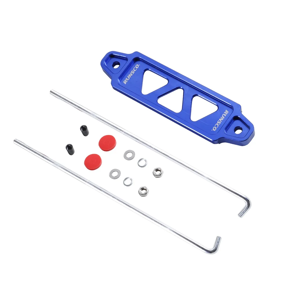 Aluminium Billet Auto Batterie Tie Down Befestigen Halterung Halter Klammer Für Honda Civic ACURA INTEGRA Blau Rot Gold Grün Schwarz 145mm – Detail 4