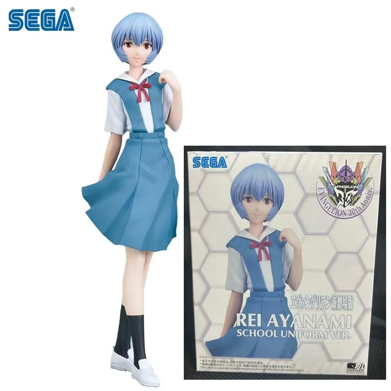 

In Stock SEGA HPM EVANGELION:3.0+1.0 Ayanami Rei School Uniforms Ver. PVC Anime Action Figures Model Collection Toy