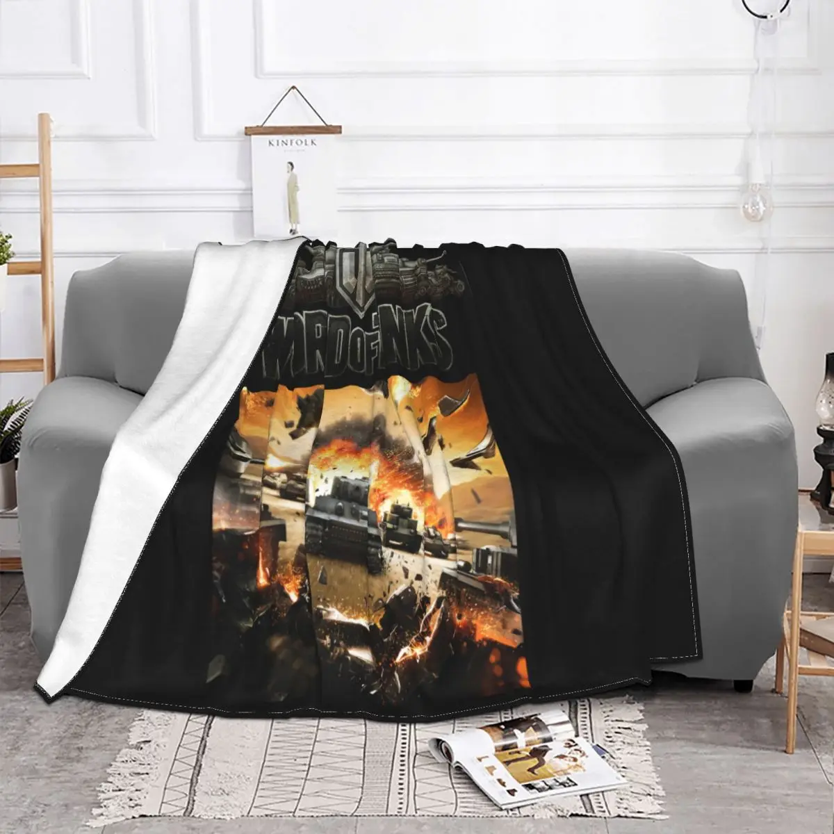 World Of Tanks T Cotton Brand New S L M Xl Xxl Wot Casual T Short O Print Broadcloth1 Throw Blanket