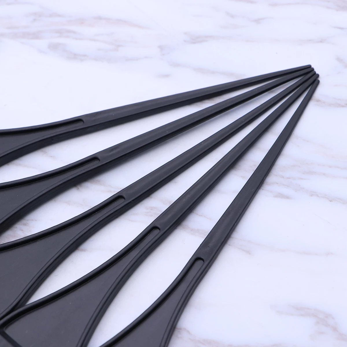 

5 шт., кисть для краски для волос, черная пластиковая ручка, профессиональный салон для домашнего использования, кератиновое лечение, аппликатор для окрашивания волос, кисть для оттенка