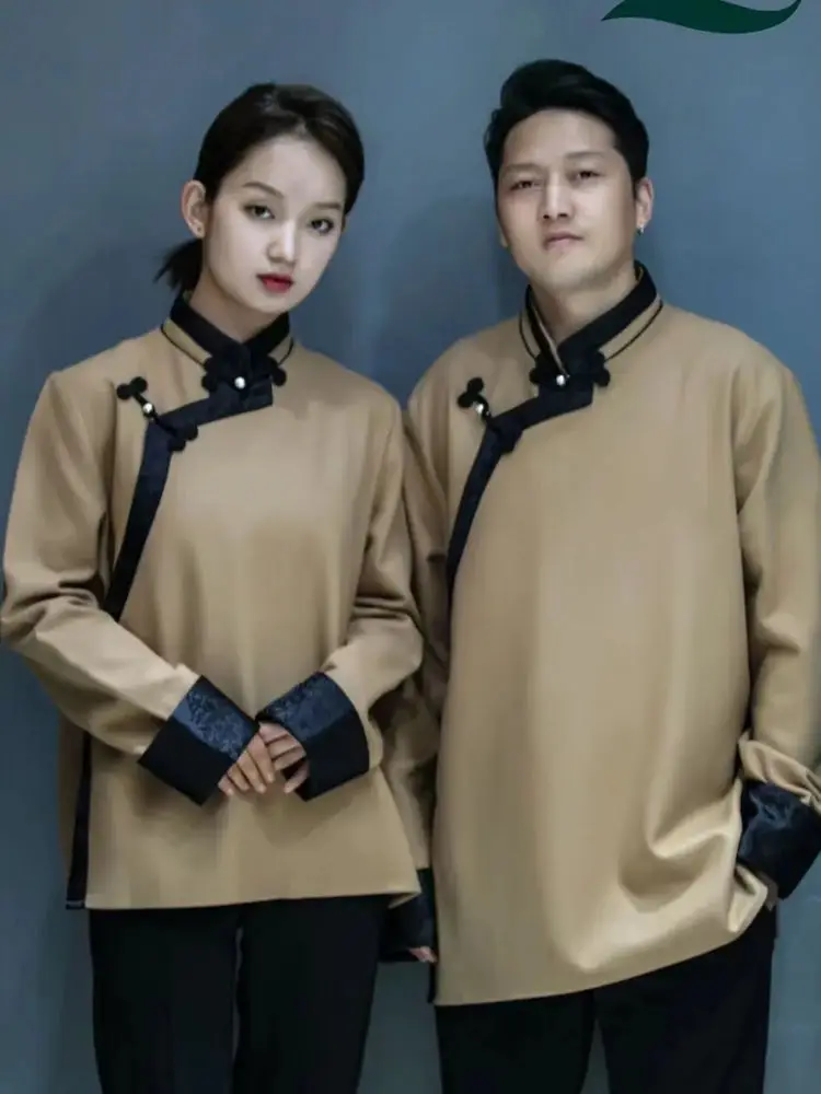 

Autumn new shirt couple Tibetan classic shirt cardigan jacket