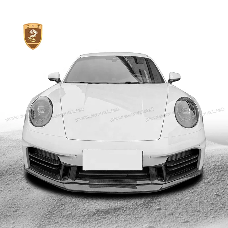 Dry Carbon Aero Kit for 911 992.2 OEM Body Kit Front Lip Bumper Trims Rear Diffuser Bodykit Car Styling 5
