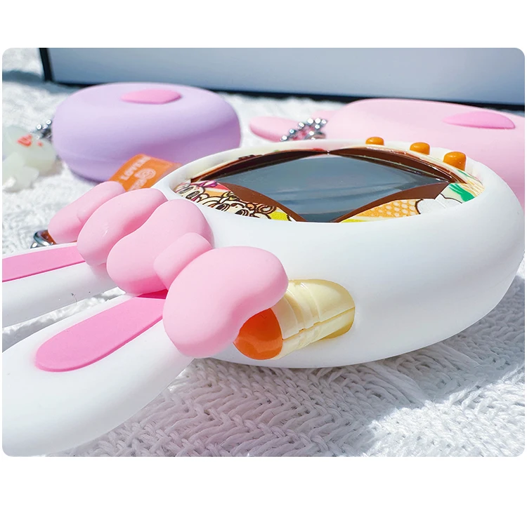 Tamagotchi Uni Angel Kawaii เคสซิลิโคนหลากสีฝาครอบป้องกันแบบนุ่มพร้อมปลั๊กฝุ่นสําหรับของเล่นสัตว์เลี้ยงอิเล็กทรอนิกส์