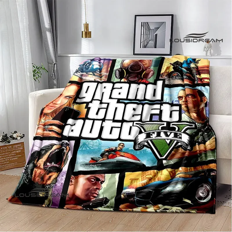 Grand Theft Auto:Vice City blanket warm beautiful flannel soft and comfortable blanket home travel blanket birthday gift
