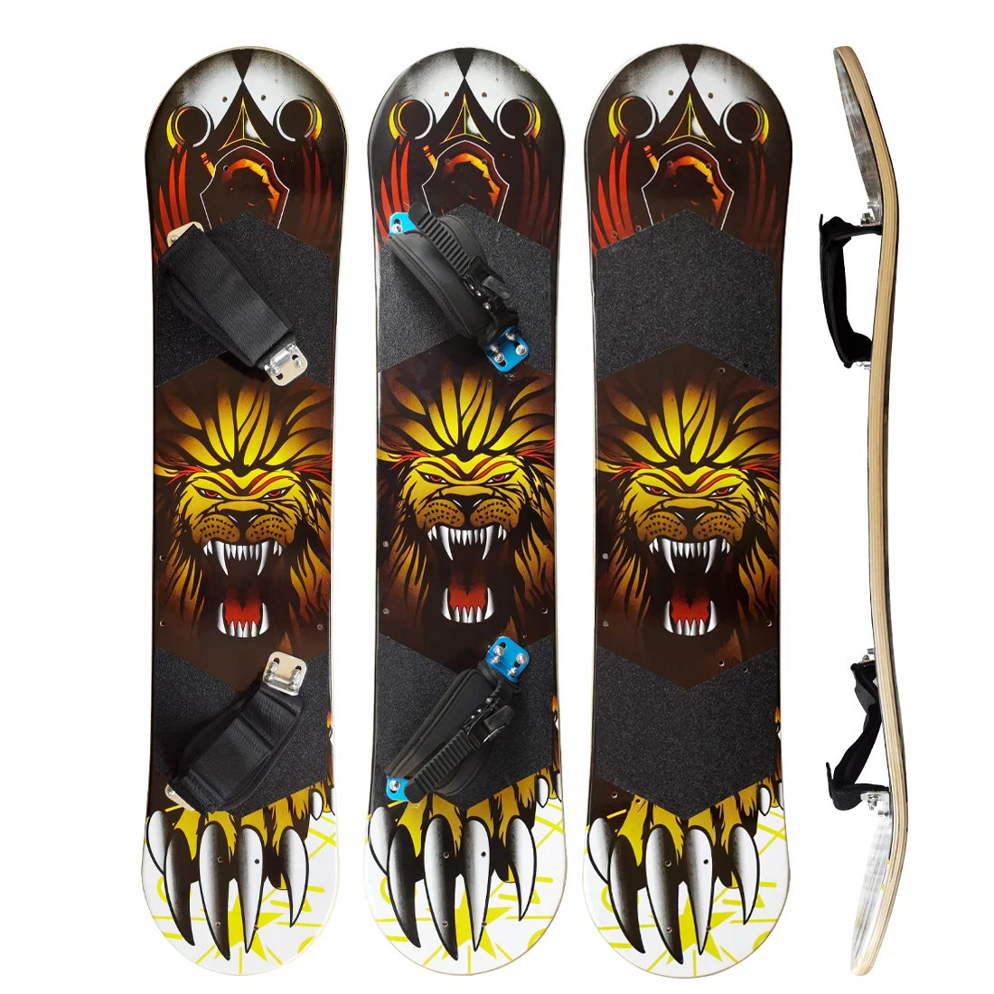 9 Inch Mountain Electric Skateboard Deck 10 Ply Canadian Maple Off Road Longboard Deck with Foot Holder Adult Skateboard