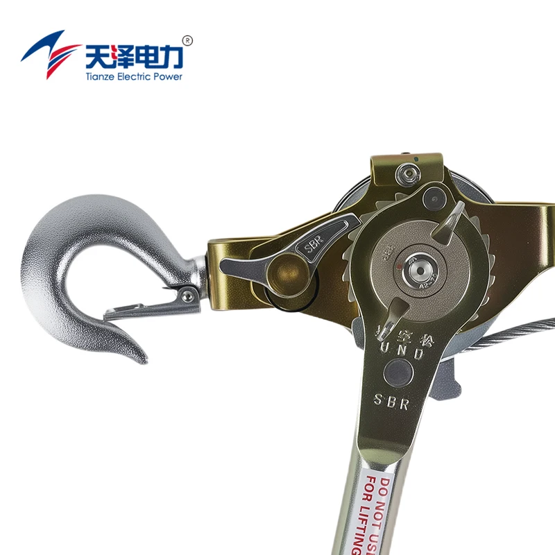 P2000 2T Hand Ratchet Puller Wire Rope Cable Lever Hoist Clamps