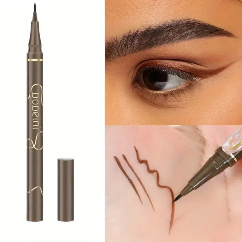 Lasting Liquid Eyeliner Pen Natural Ultra-fine Lying Silkworm Pencil Smooth Waterproof Quick Dry Non-Smudge Makeup