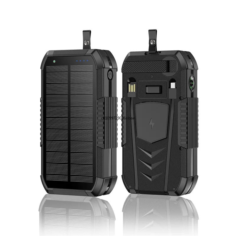 

Солнечный Power Bank 40000 мАч, беспроводное зарядное устройство большой емкости, портативный внешний аккумулятор 22.5 Вт с быстрой зарядкой для iPhone 16, 15, Xiaomi, Samsung