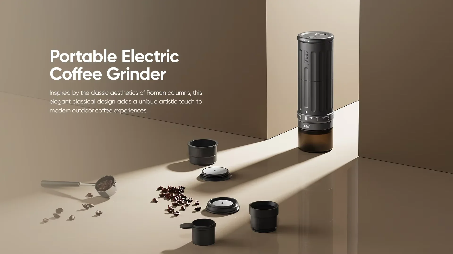 CGE03 Electric Portable Wireless Coffee Grinder Stainless Steel Blade USB French for Car Outdoor Use Factory Price 2025 Model