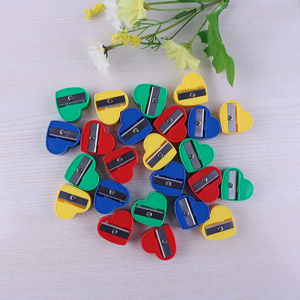 

40 Pcs Handheld Pencil Sharpener Student Kid Gifts Operated Abs for Colored Pencils