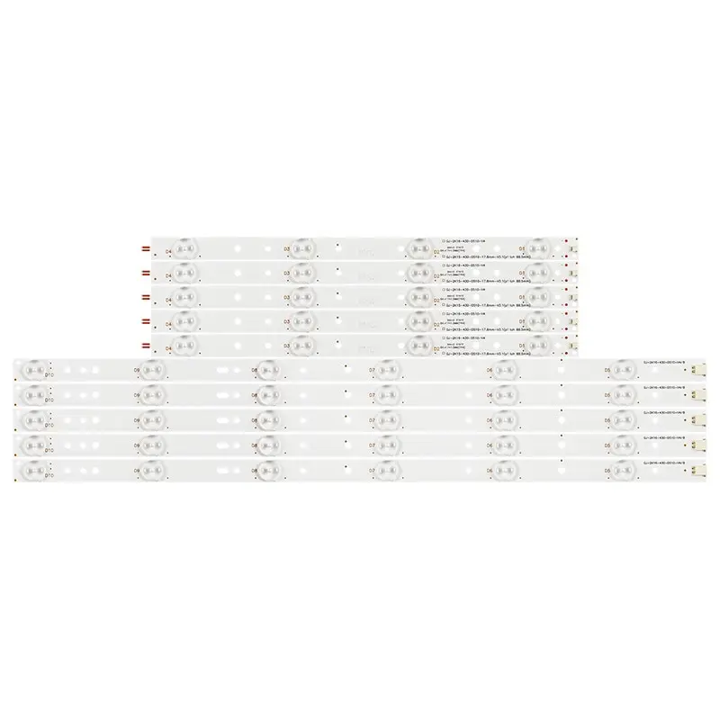 5pcs/lot 10leds LED backlight bar for AOC 43Inch Haier 43CH6000 LB-PF3528-GJD2P5C435X10-B screen TPT430H3 TPT430US le43s5970