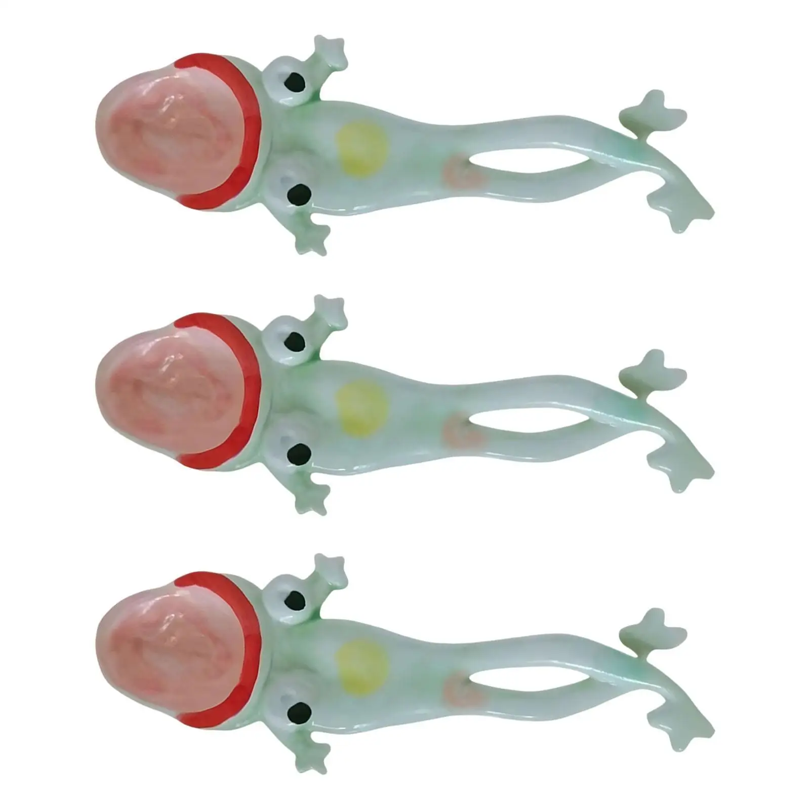 3Pcs Frog Spoons Porcelain Cartoon Spoons for Restaurant Dessert Wedding