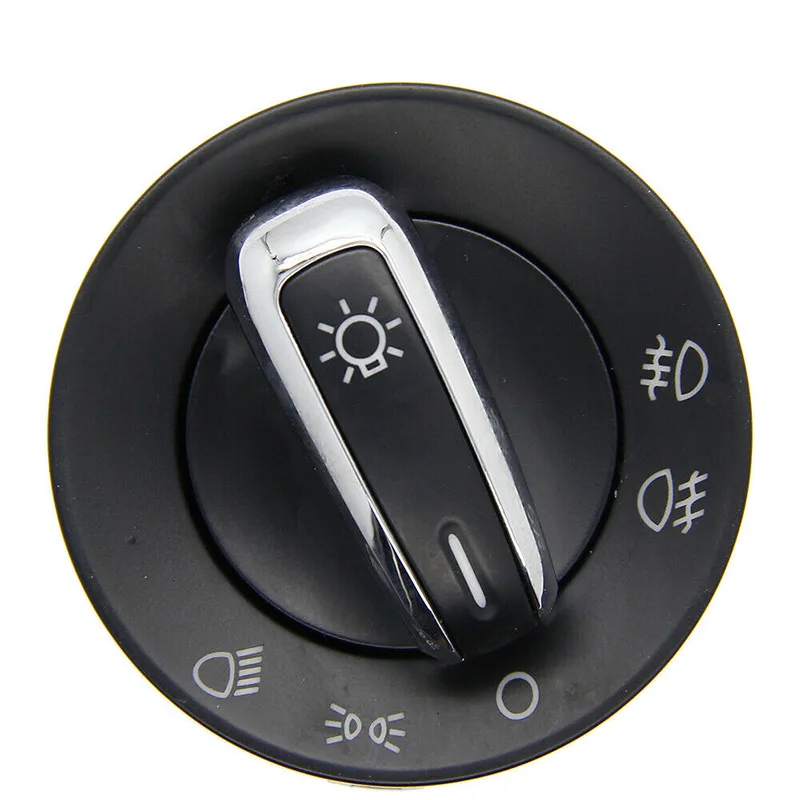 Chrome Euro Headlight Switch 3BD941531 / 3BD941531A For VW Golf Jetta Bora MK4 Passat B5 Beetle T5 Polo 9N Sharan Lupo 1995-2005