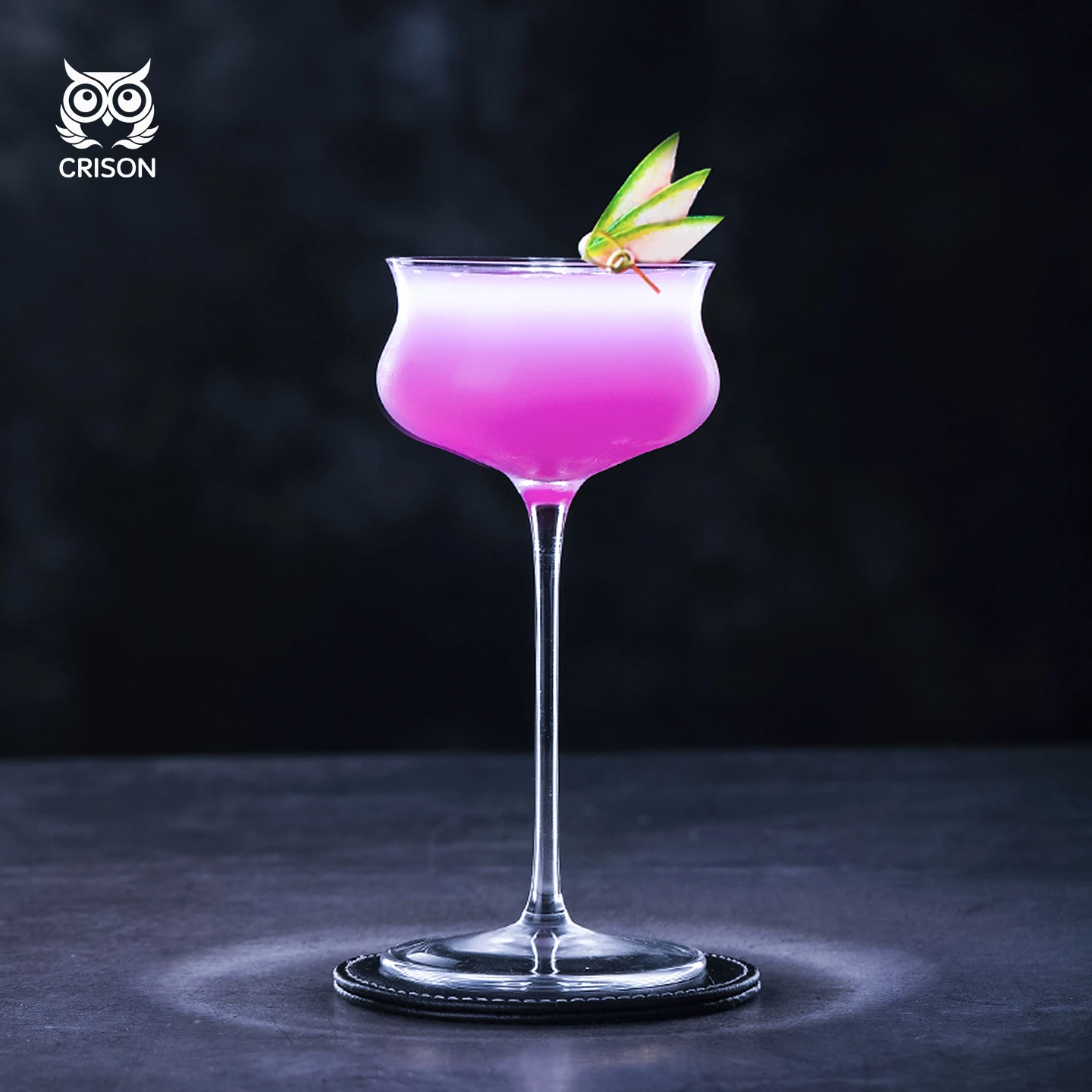 CT2805 CRISON High quality Japanese crystal cocktail glass Champagne glass Bartender Recommended 140ml