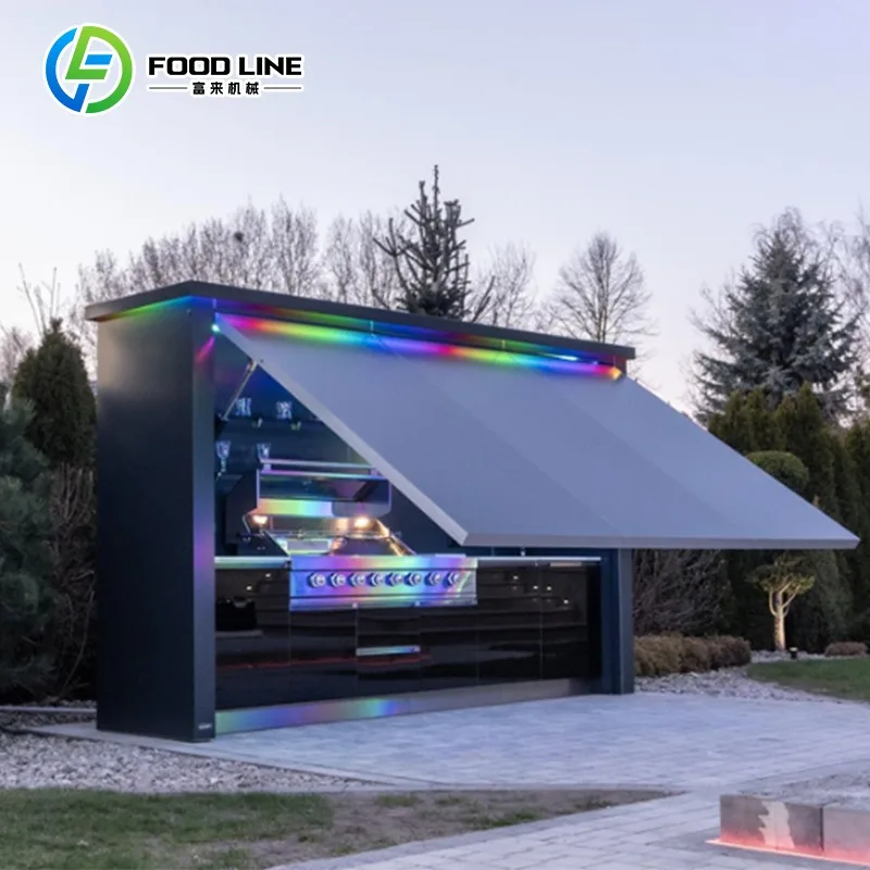 Outdoor Camping Cooking Camping Kitchen Storage Rack Custom Portable Outdoor Kitchen for Outdoor Catering Camping Event