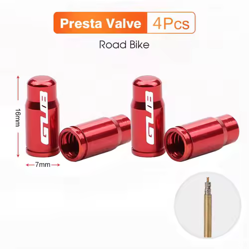 2pcs GUB Aluminum CNC Bicycle Tire Valve Cap MTB Road Bike Tube Tyre Gas Nozzle Cover for AV FV Schrader Presta Valve Dustproof - Image 19
