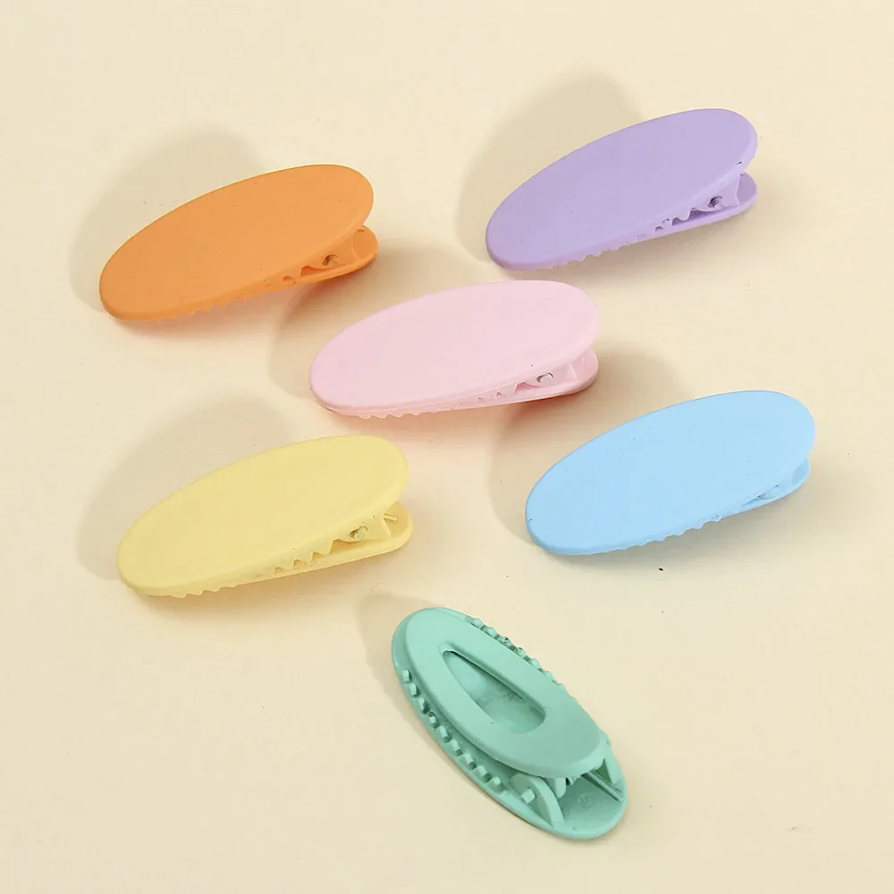 4/10 Pcs/Lot Girls Candy Colors Hair Clips Cute Acrylic Hairpin Base for DIY Making Baby Kids Korean Hair Accessories Supplies