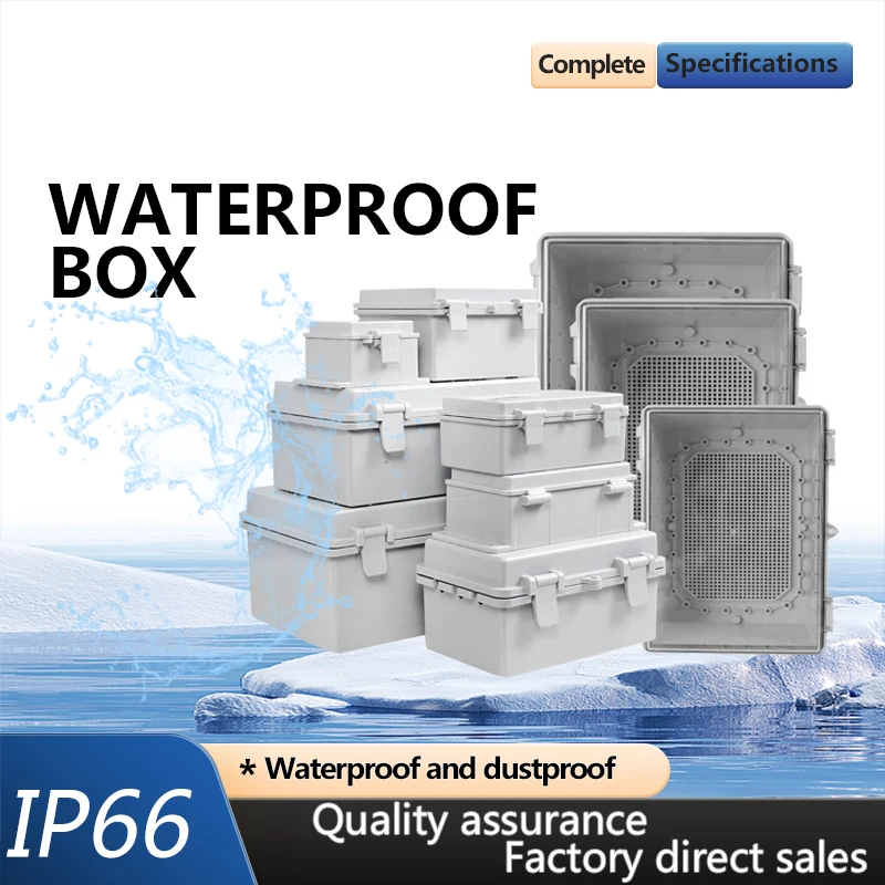 IP66 Grade Visible Waterproof Box Dustproof Anti-aging Outdoor Circuit Instrument Protective Storage Enclosure