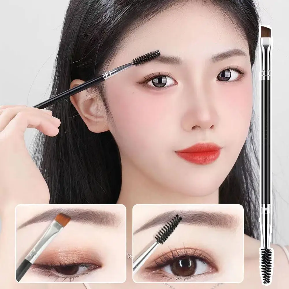 

Eyebrow Makeup Brush Dual-head Eyebrow Eyelash Brushes Beauty Hair Tools Synthetic Eye Make Up Cosmetics M3Y5