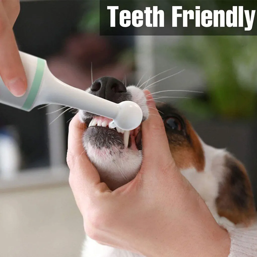 Pet Electric Toothbrush 360-degree Rotation Mouth Cleaning Tooth Polisher