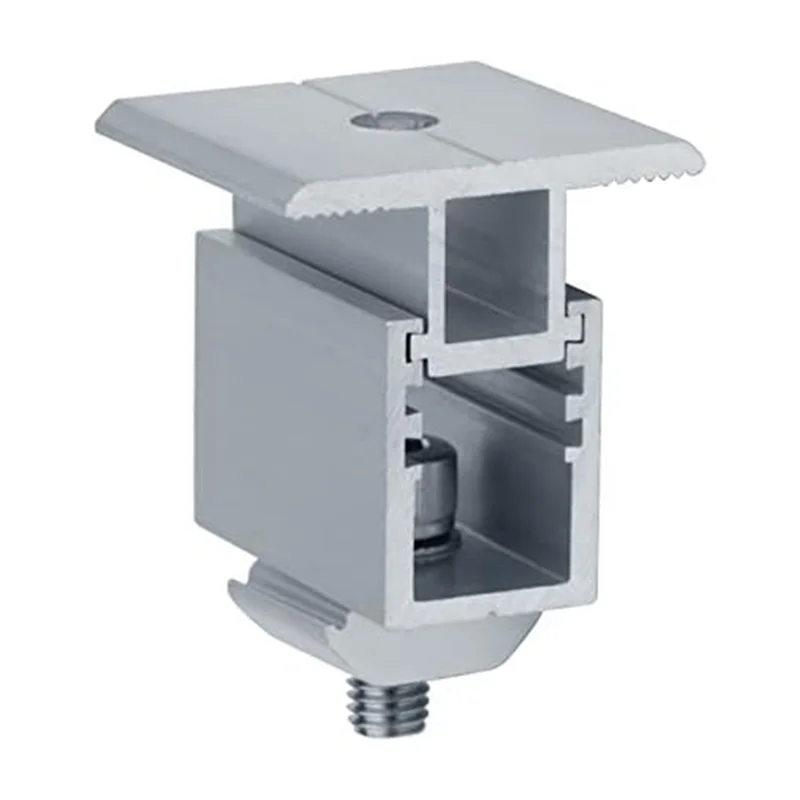 

12 Set Solar Panel Mounting Clamp PV Panel Bracket Roof Mount Clamp For Securing 30Mm-50Mm Thick Solar Panels To Rails-B51B