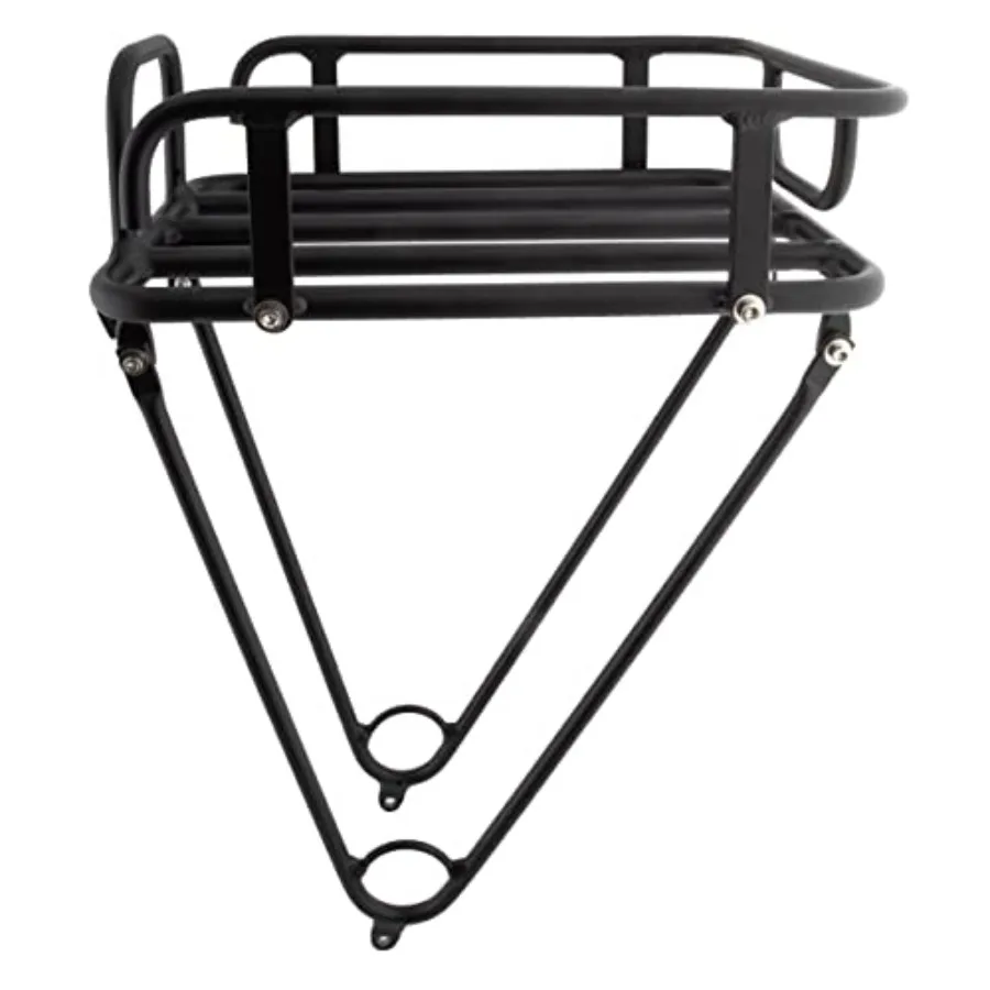 

Urban Front Rack for Secure and Convenient Bicycle Storage in City Environments Features Durable Construction and Easy Installa
