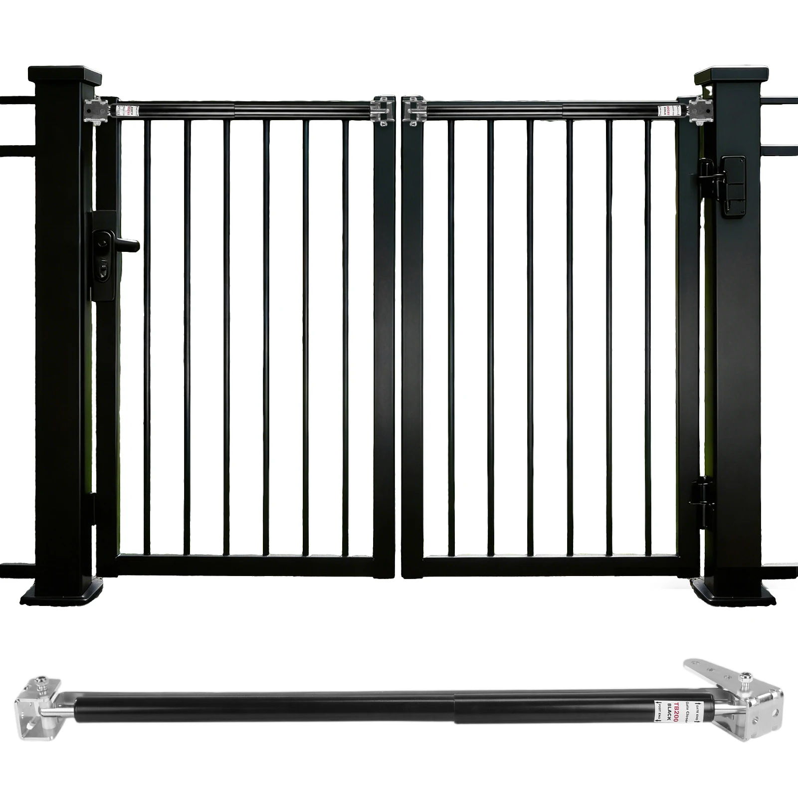 

6Pcs TB200B Protective Door Holder Hardware 60 To 140 Pounds in Weight Gate Limit Hydraulic Buffer 40 To 64 Inches in Width