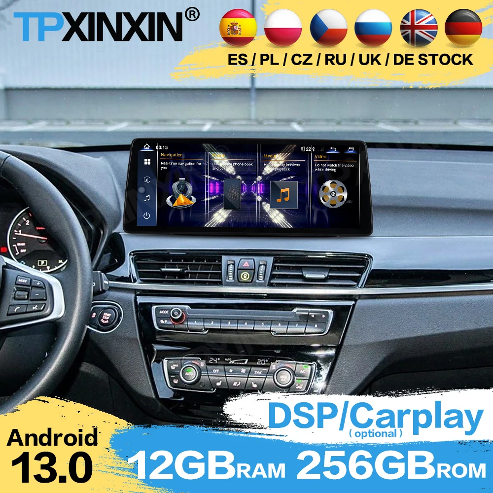 

LHD RHD 12.9 In Car Radio Stereo Receiver Android Auto For BMW X1 2016~2020 GPS Navigation AI Voice Screen Auto Player Head Unit